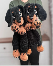 Crochet Dachshund Puppy Lovey PATTERN