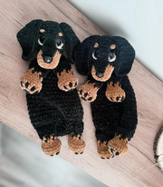 Crochet Dachshund Puppy Lovey PATTERN