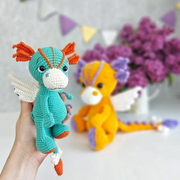 Crochet Pattern Cute Dragon