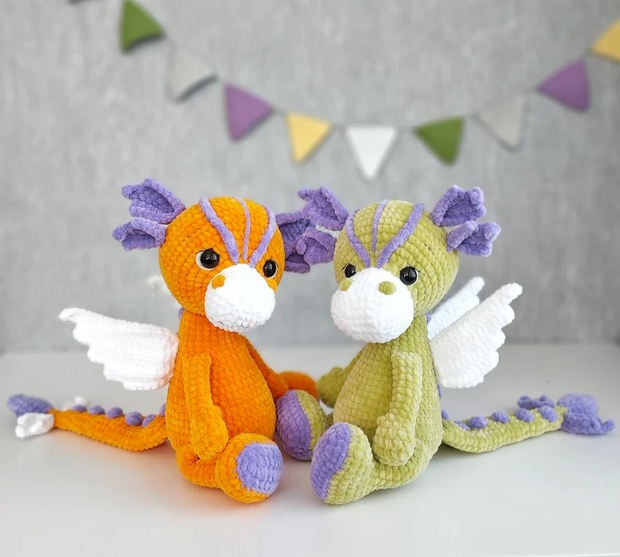 Crochet Pattern Cute Dragon