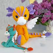 Crochet Pattern Cute Dragon