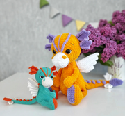 Crochet Pattern Cute Dragon