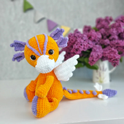 Crochet Pattern Cute Dragon