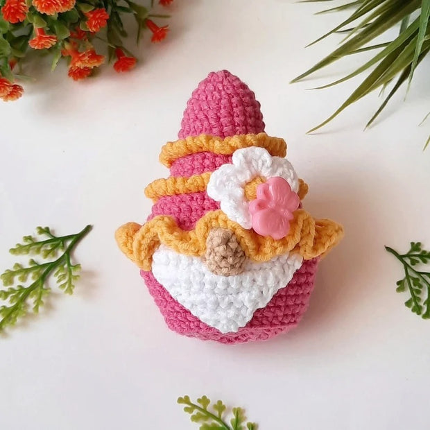 Set of 3 crochet pattern, Garden gnomes, Ladybug gnome crochet pattern, Gnome with butterfly