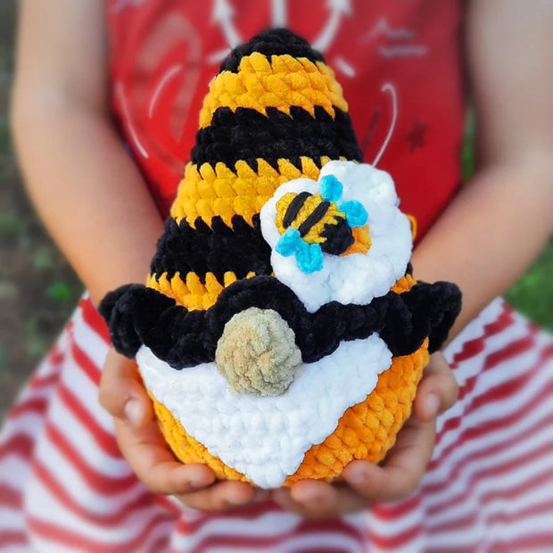 Set of 3 crochet pattern, Garden gnomes, Ladybug gnome crochet pattern, Gnome with butterfly