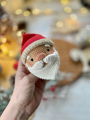 Crochet pattern for Santa Claus christmas toy