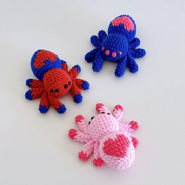 3in1 Spider Plushies Crochet Pattern Bundle