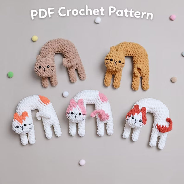 Noodle Cat Amigurumi Crochet Pattern Bundle