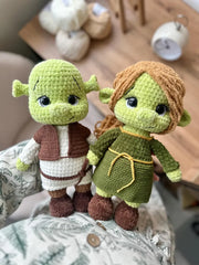 Shrek and fiona Amigurumi pattern