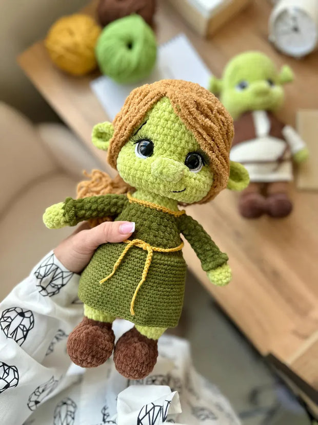 Shrek and fiona Amigurumi pattern