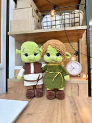 Shrek and fiona Amigurumi pattern