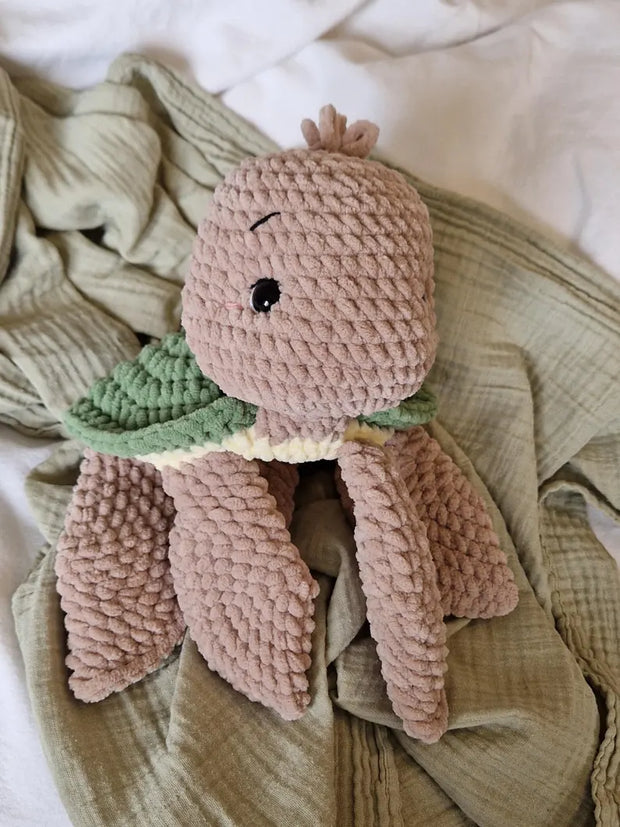 Turtle Leif Crochet Pattern DIY Cuddly Blanket