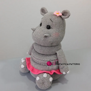 Hippo stacking toy crochet pattern